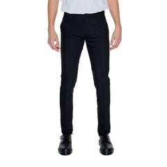 Antony Morato Black Polyester Pant - IT54 | XXL - Trousers