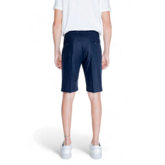 Antony Morato Blue Linen Bermuda - Bermudas