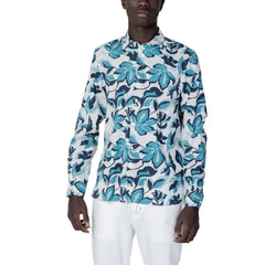 Antony Morato Blue Viscose Shirt - IT54 | XXL - Shirts