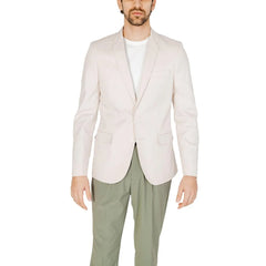 Antony Morato Cream Cotton Blazer - Sport Jackets