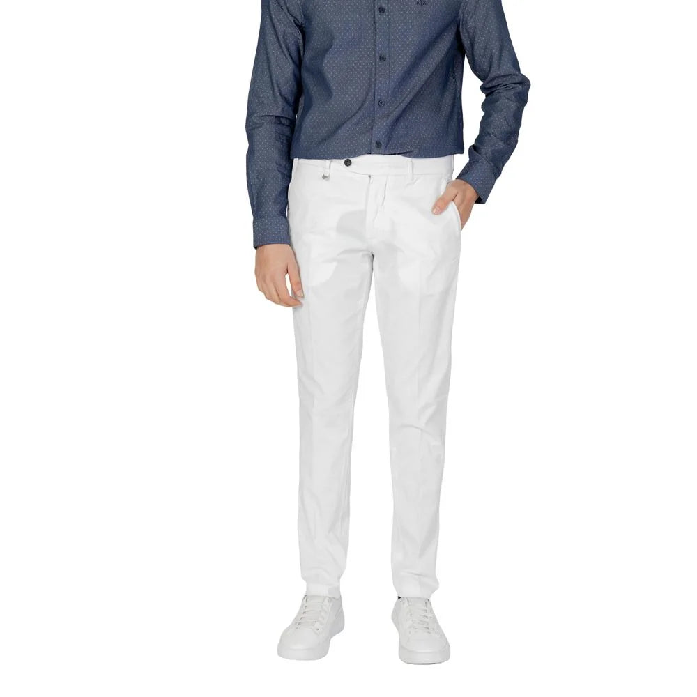 Antony Morato Cream Cotton Skinny Pant - Trousers