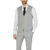 Antony Morato Gray Polyester Waistcoat - Vests
