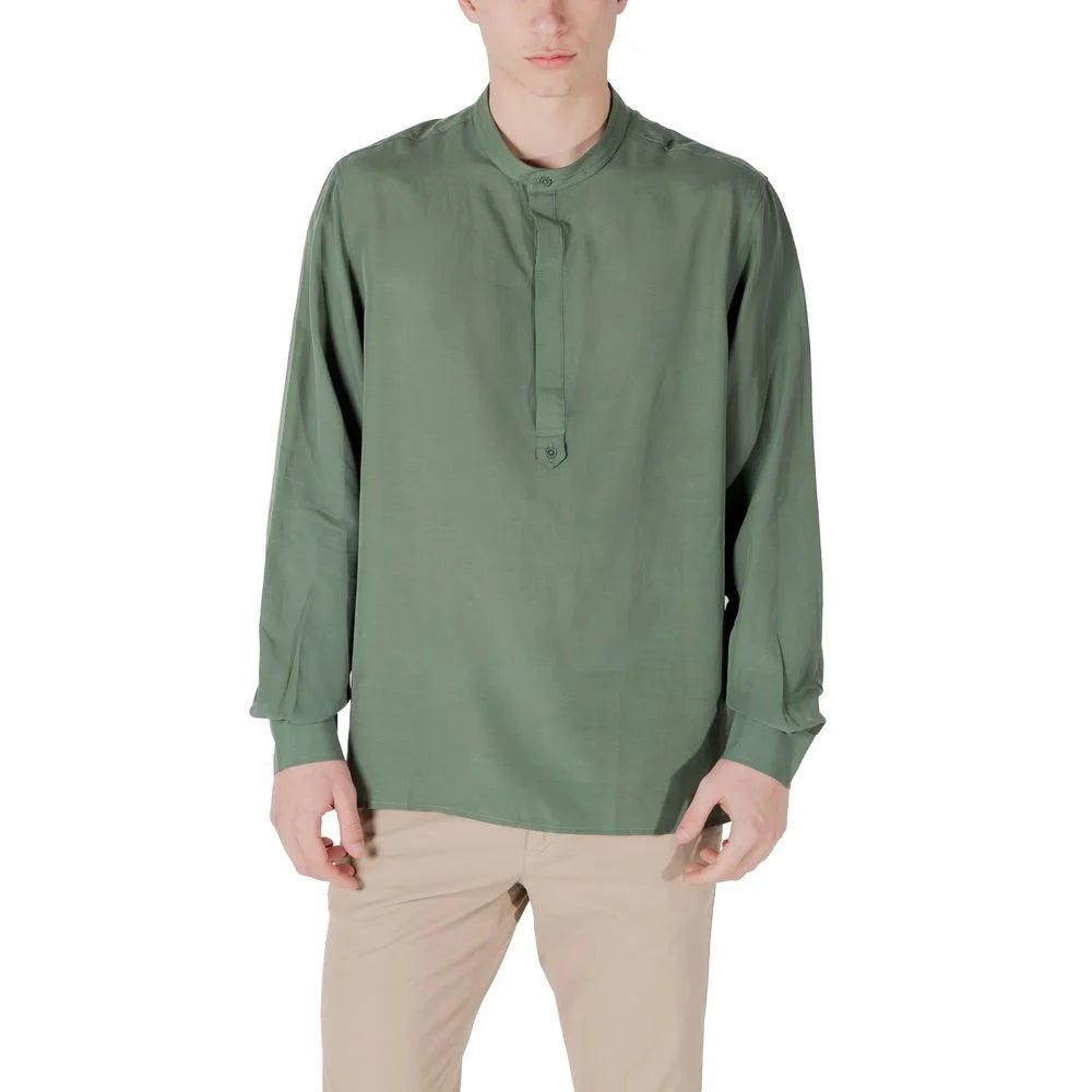 Antony Morato Green Lyocell Shirt - Shirts