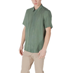 Antony Morato Green Lyocell Shortsleeve - Shirts