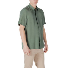 Antony Morato Green Lyocell Shortsleeve - Shirts