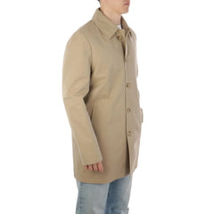 Aquascutum Beige Cotton Men Trench Coat - Trench Coats