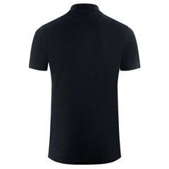 Aquascutum Black Cotton Polo Shirt - Polos