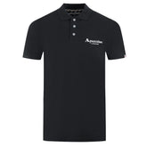 Aquascutum Black Cotton Polo Shirt - Polos
