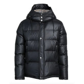 Aquascutum Black Polyester Men Jacket with Removable Hood - IT46 | S - Puffer Jackets