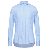 Aquascutum Light Blue Cotton Men Shirt - IT42 | XL - Shirts