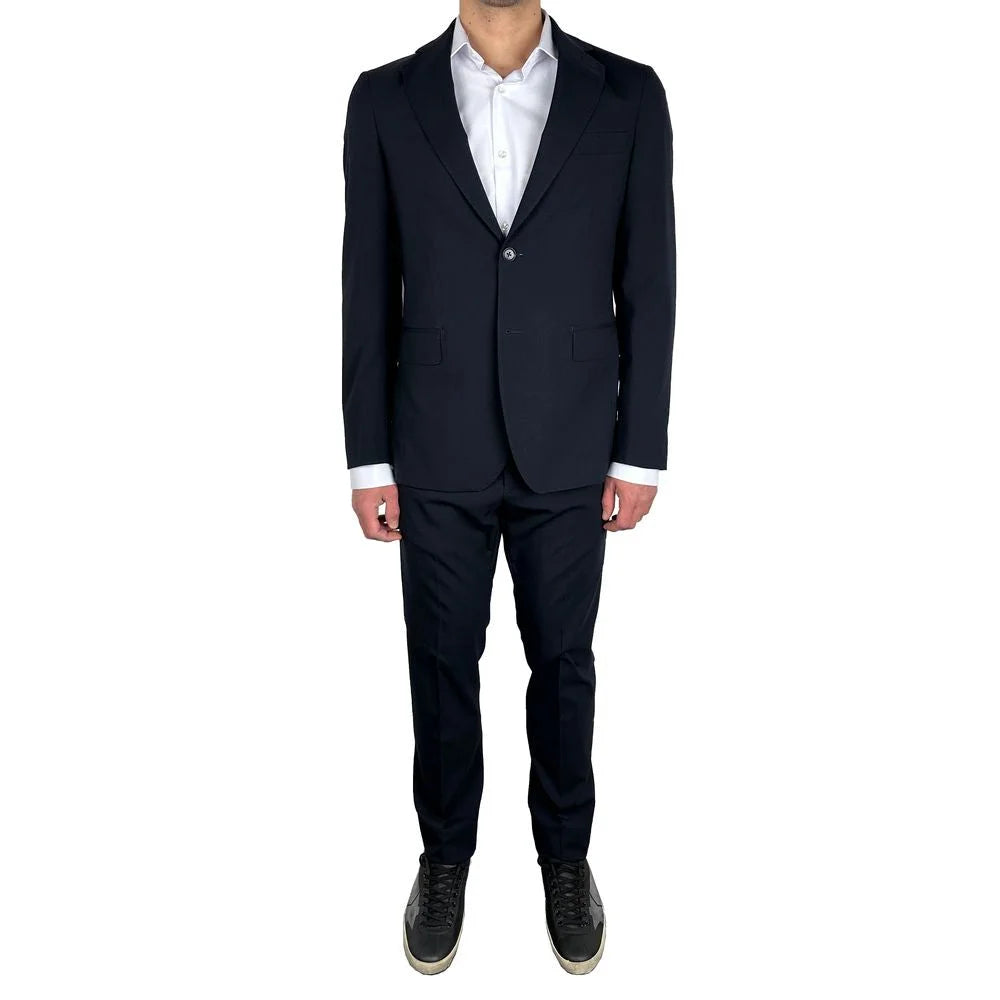 Aquascutum Navy Wool Men’s Suit - Suits