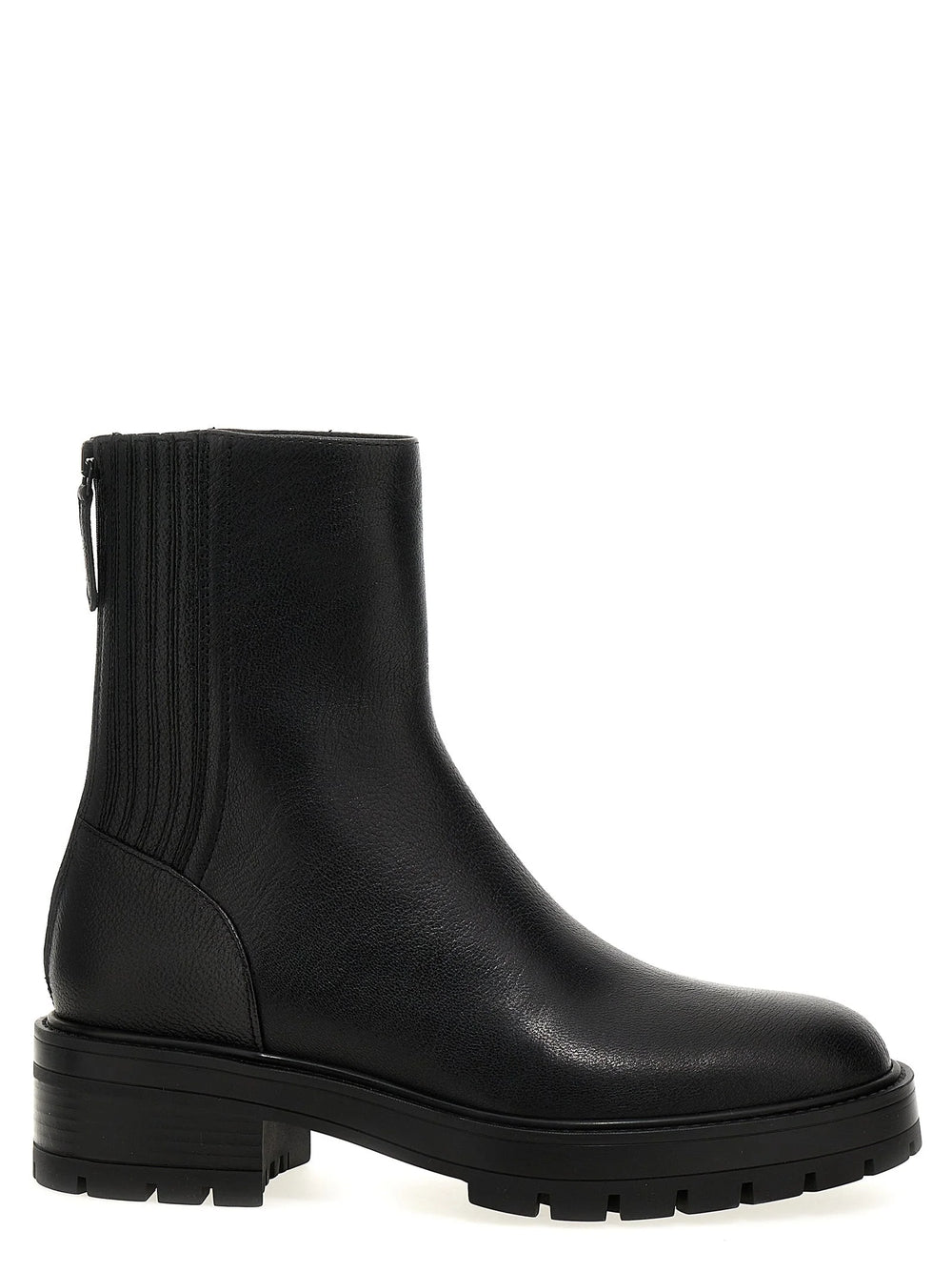 Aquazzura Black Calfskin Ankle Boots