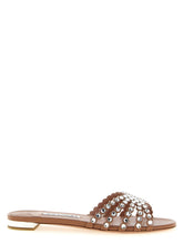 Aquazzura Multicolor Lamb Leather Slides - EU37/US7