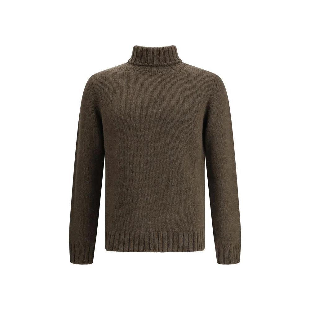 Aragona Cashmere Bicolor Alpaca Vicugna Pacos Turtleneck - IT52 | XL