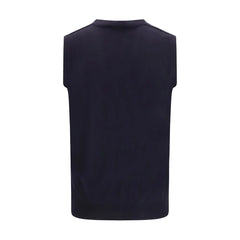 Aragona Cashmere Blue Wool Oves Aries Sleeveles Sweater