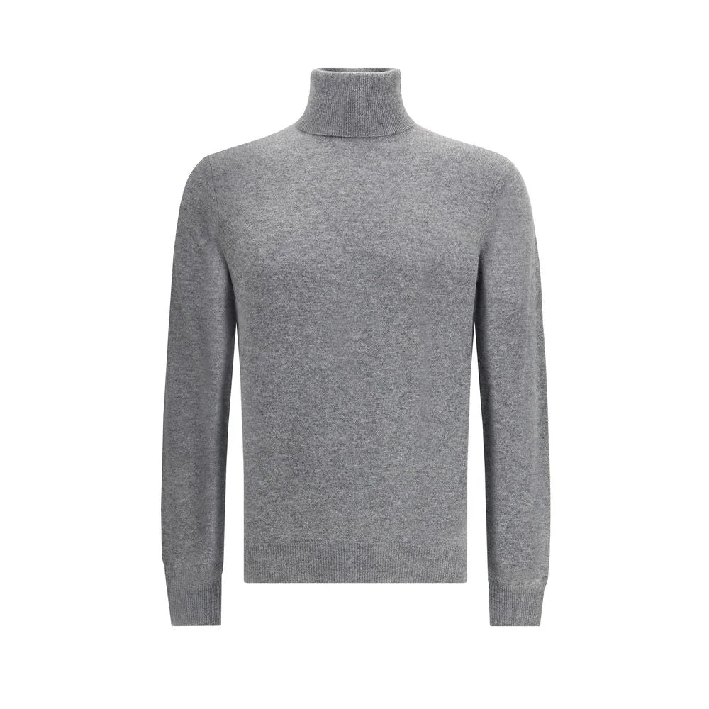 Aragona Cashmere Gray Merino Wool Turtleneck