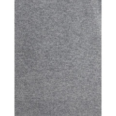 Aragona Cashmere Gray Merino Wool Turtleneck