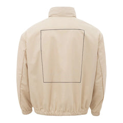 Armani Exchange Beige Polyamide Jacket for the Modern Man - M - Track Jackets