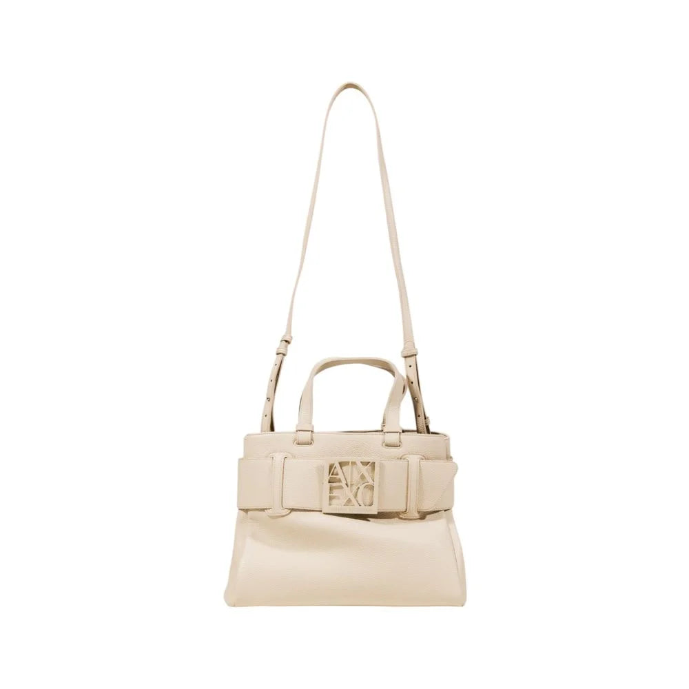 Armani Exchange Beige Polyester Handbag - Handbags