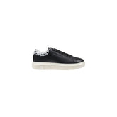 Armani Exchange Black And White Leather Sneaker