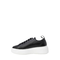Armani Exchange Black Artificial Leather Sneaker