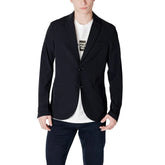 Armani Exchange Black Cotton Blazer
