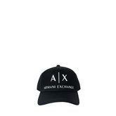 Armani Exchange Black Cotton Caps Baseball Hat - UNI