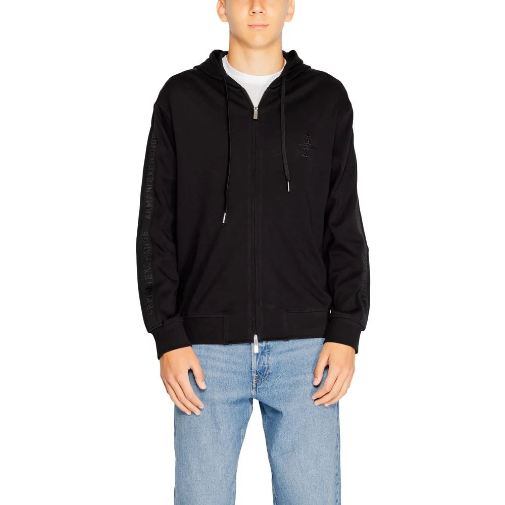 Armani Exchange Black Cotton Hoody - IT44 | S