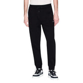 Armani Exchange Black Cotton Joggers (Workout Pants) - Joggers