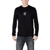 Armani Exchange Black Cotton Long Sleeve T-Shirt - IT42 | XS