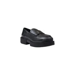 Armani Exchange Black Leather Platform