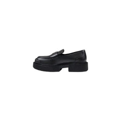 Armani Exchange Black Leather Platform