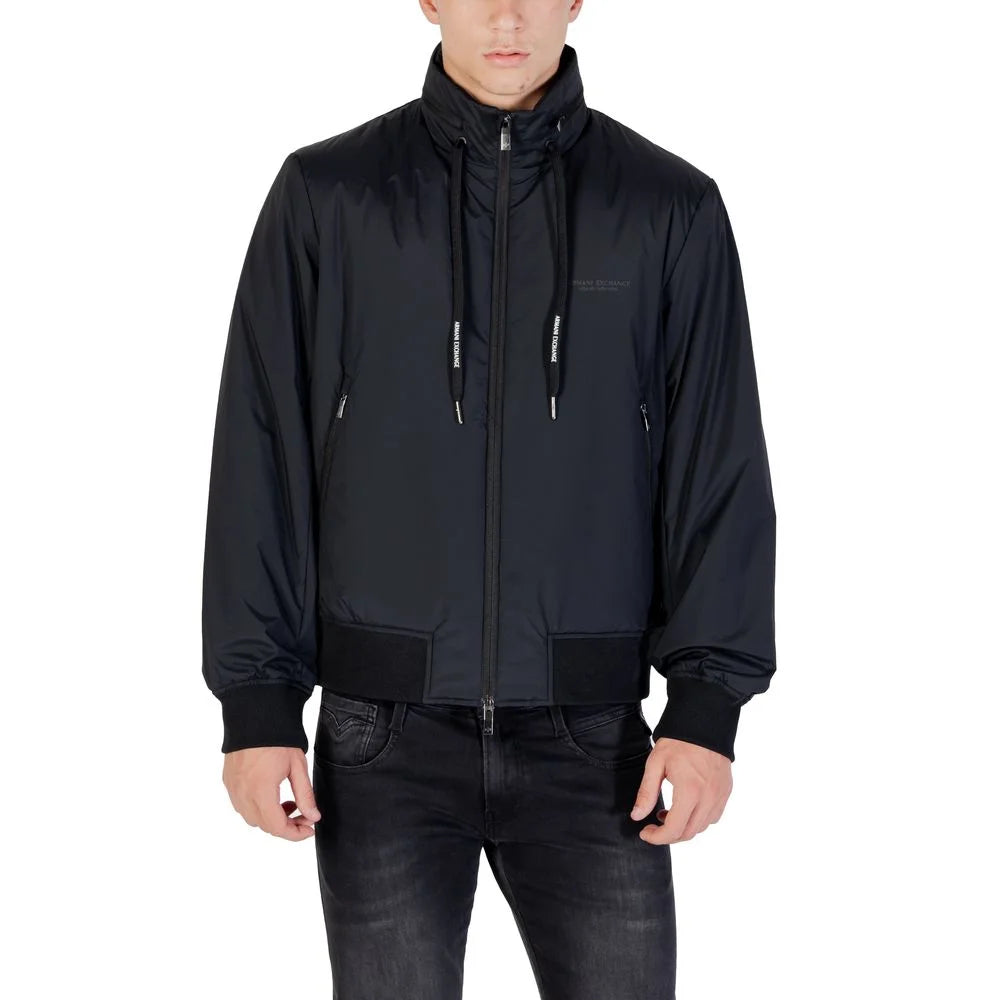 Armani Exchange Black Polyamide Bomber - Bomber Jackets