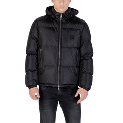 Armani Exchange Black Polyamide Clothing - Puffer Jackets