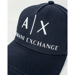 Armani Exchange Blue Cotton Caps Baseball Hat - UNI