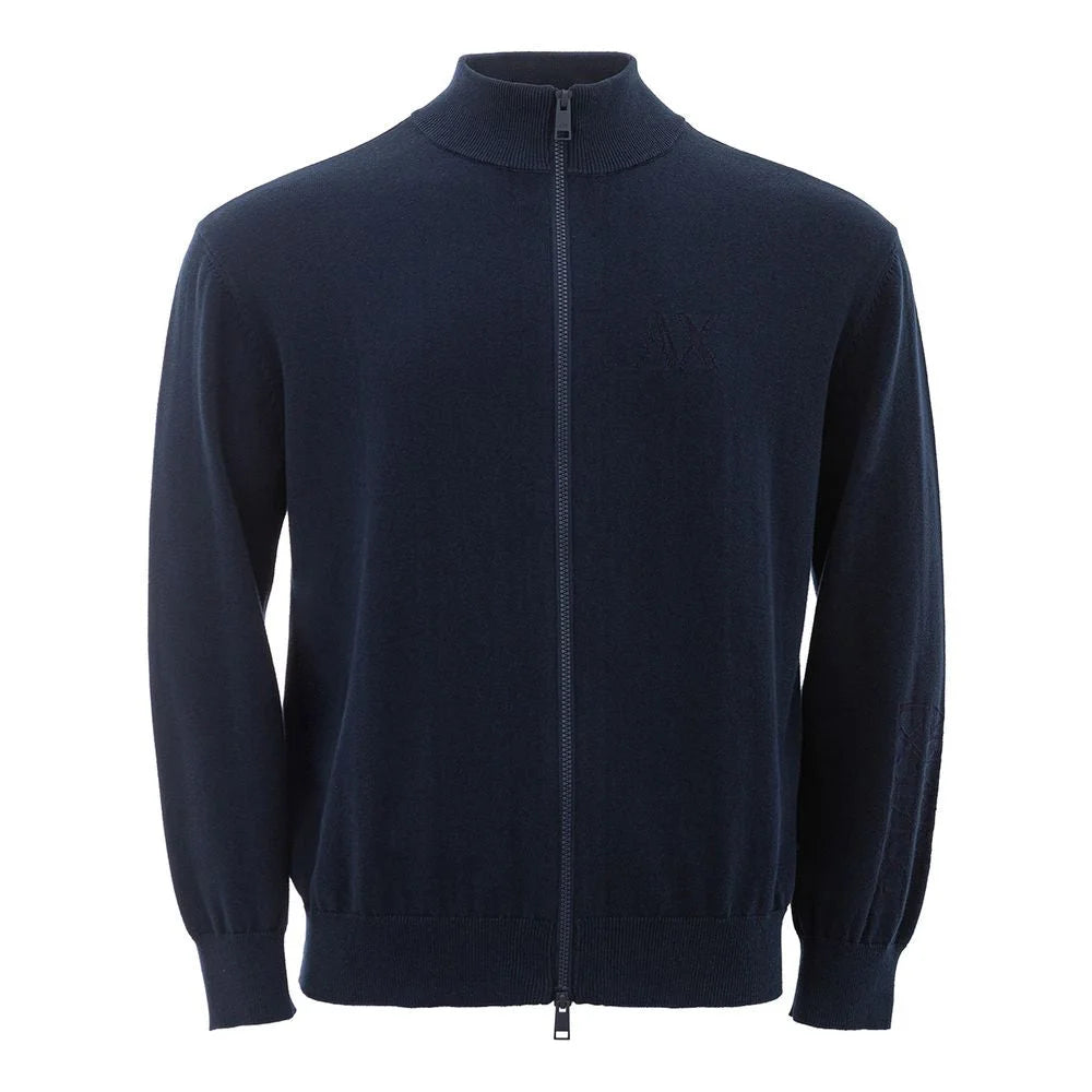 Armani Exchange Blue Cotton Sweater - M - Sweaters