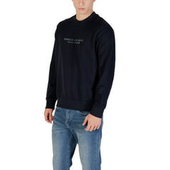 Armani Exchange Blue Cotton Sweatshirt - Sweatshirts