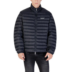 Armani Exchange Blue Polyamide Coat - Puffer Jackets