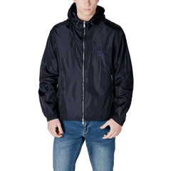 Armani Exchange Blue Polyamide Jackets & Coat