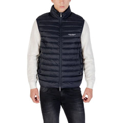 Armani Exchange Blue Polyamide Sleveless Jacket - Coats & Jackets