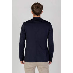 Armani Exchange Blue Viscose Blazer - IT44 | S