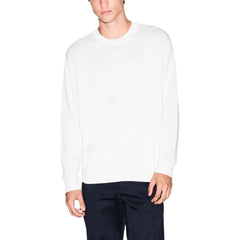 Armani Exchange Cream Viscose Sweatshirt - Sweatshirts
