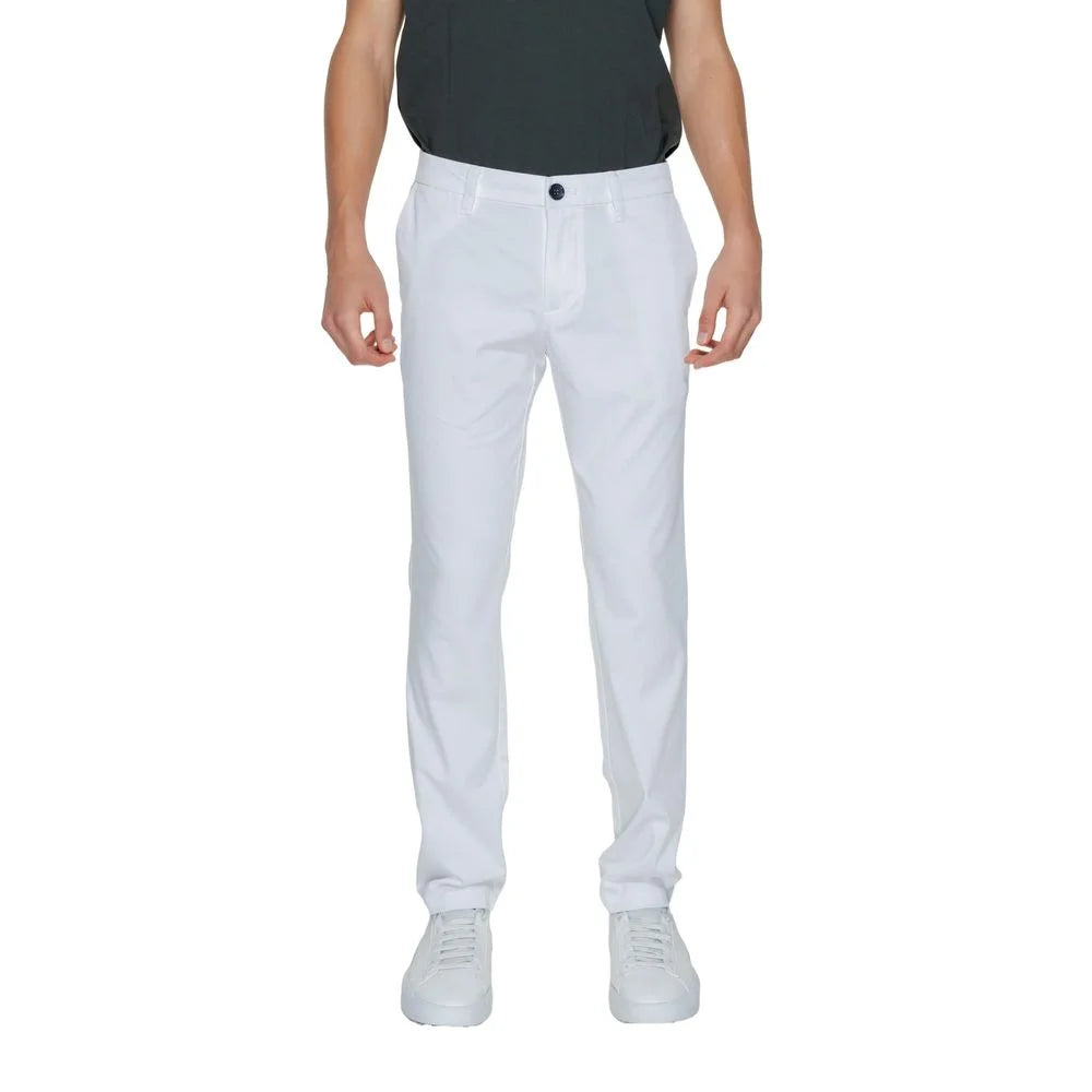 Armani Exchange White Cotton Pant