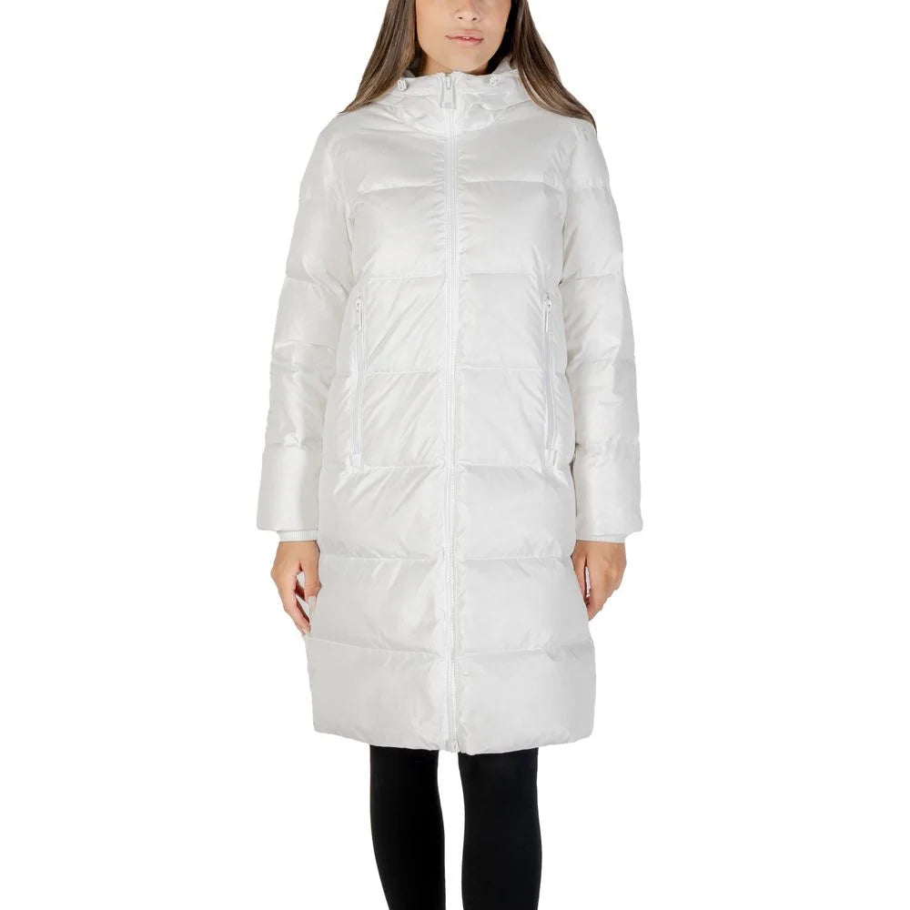 Armani Exchange White Polyamide Coat - Parkas