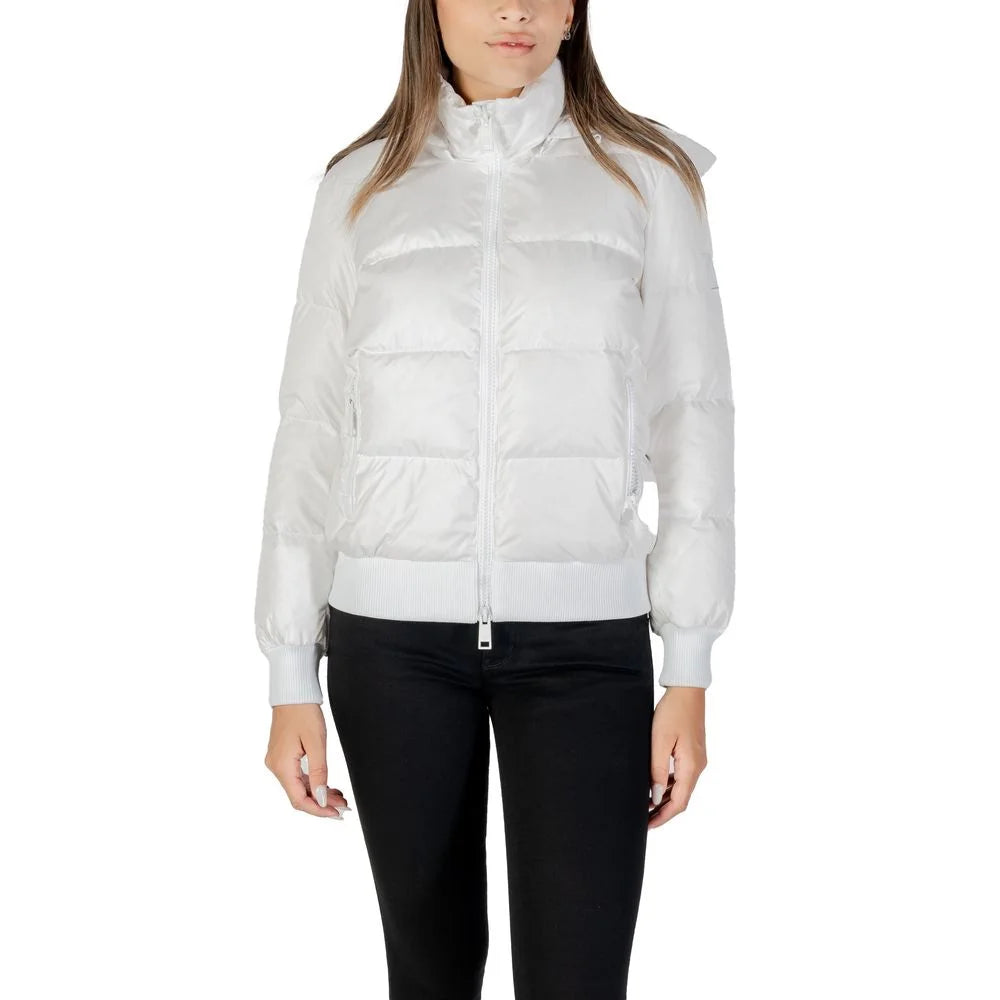 Armani Exchange White Polyamide Coat - Puffer Jackets