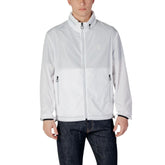 Armani Exchange White Polyester Jackets & Coat