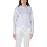 Armani Exchange White Viscose Hoodie - Hoodies