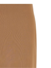 Armarium Beige Polyamide Midi Skirt - IT40