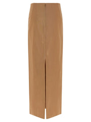 Armarium Beige Polyamide Midi Skirt - IT40