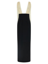 Armarium Bicolor Virgin Wool Long Dress - IT44